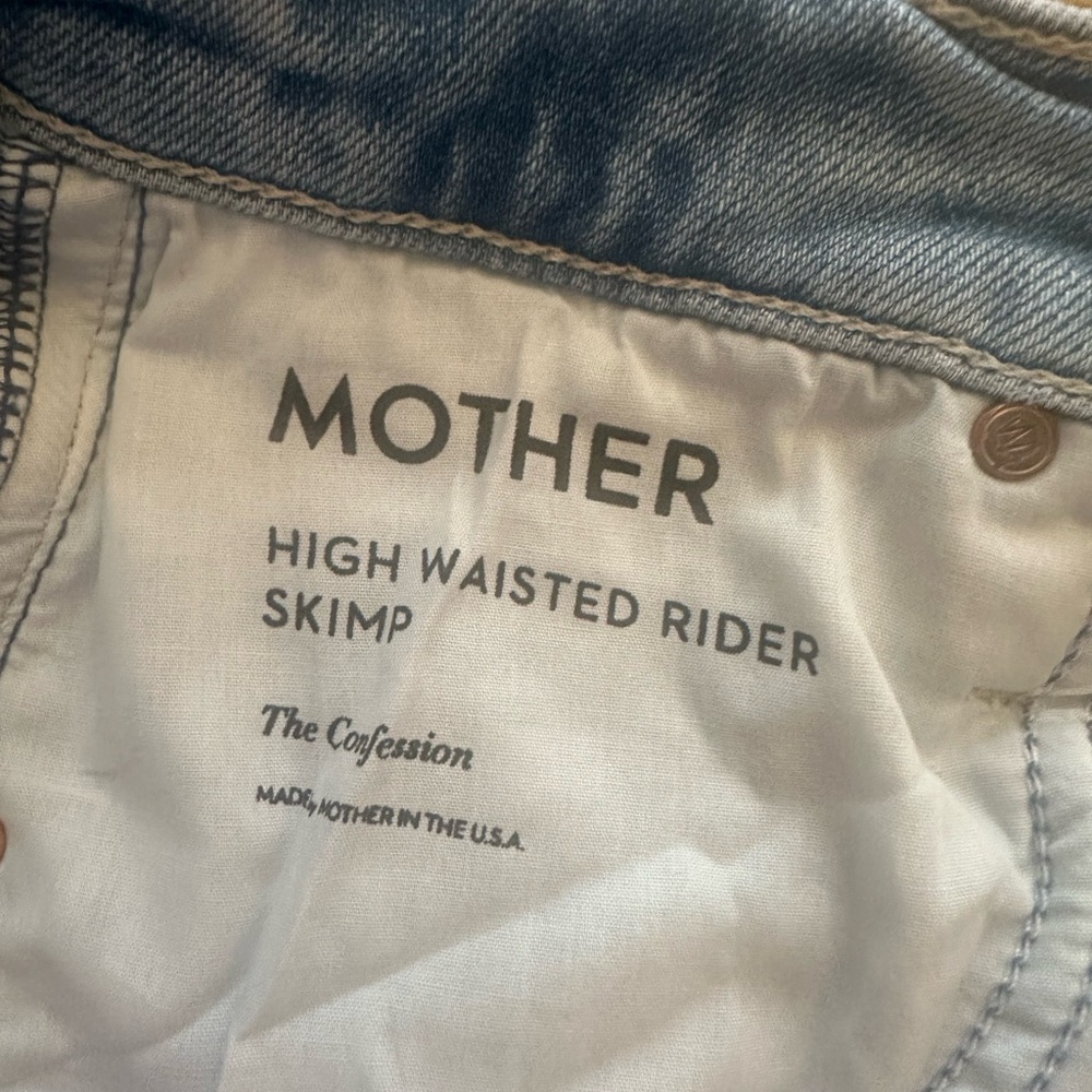MOTHER Women’s Distressed Blue Jeans
